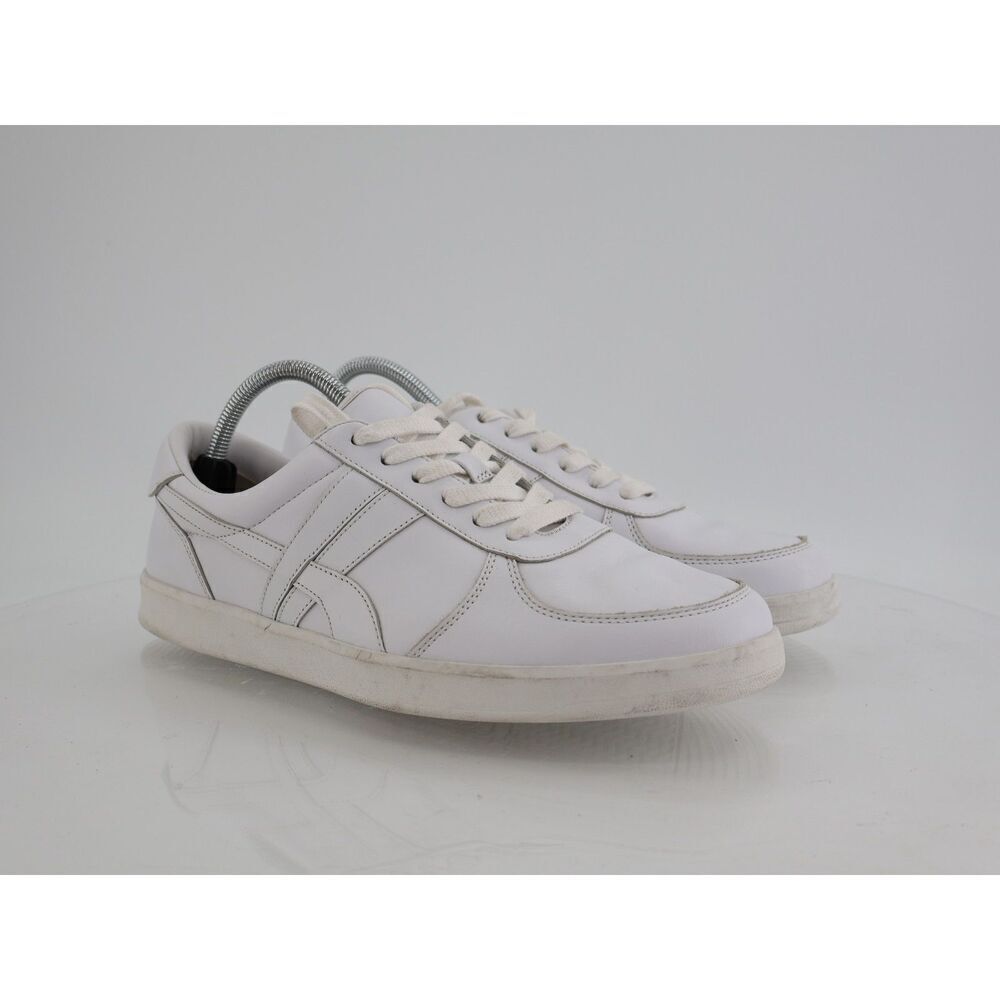 Tory Burch Hank Court Sneakers Womens 11M White Leather Lace Up Shoes